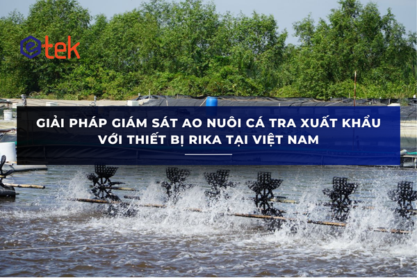 GIẢI PHÁP GIÁM SÁT AO NUÔI CÁ TRA XUẤT KHẨU VỚI THIẾT BỊ RIKA TẠI VIỆT NAM
