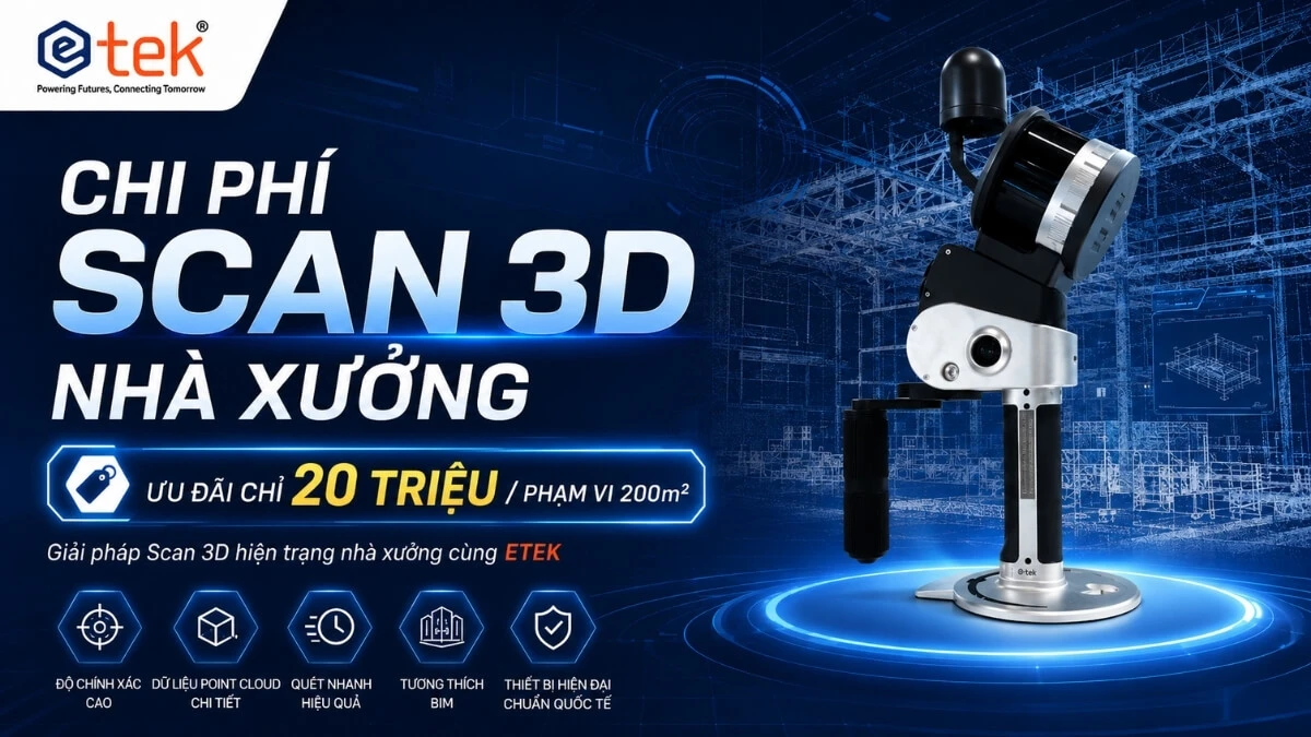 Chi phí Scan 3d Nhà xưởng