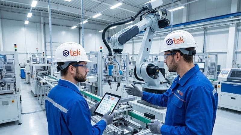 Kỹ sư thực hiện quy trình bảo trì máy móc công nghiệp